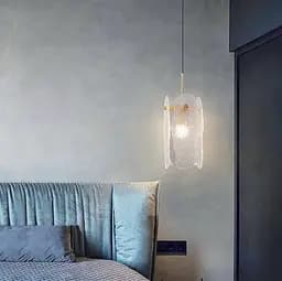 Підвісний світильник Wave shaded з фактурними скляними пластинами на корпусі Line.F MD 2001-1