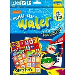 Набір для творчості Багаторазова водна розмальовка та гра Супергерой НТ-13-01