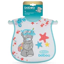 Нагрудник бавовняний Baboo Me to You, 3+ міс., білий (11-100) - мініатюра 4