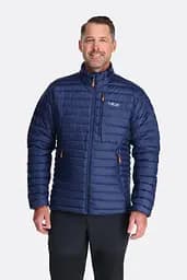 Куртка чоловіча Rab Microlight Down Jacket S Синій-Помаранчевий