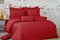 Комплект постельного белья Tag Tekstil LUXURY ST-1058 страйп-сатин Двуспальный