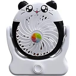 Дитячий настільний USB-вентилятор Mini Fan на акумуляторі чорний (2628-G4)