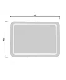 Дзеркало Мойдодир MD-LED 60x80/80x60 з LED-підсвіткою, Білий - мініатюра 2