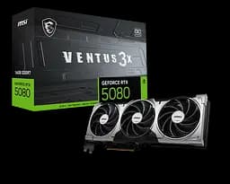 Відеокарта GeForce RTX 5080 16GB MSI Ventus 3X OC (RTX 5080 16G VENTUS 3X OC)