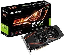 Відеокарта Gigabyte GTX 1060 6Gb Gaming G1 (GV-N1060G1 GAMING-6GD) (GDDR5, 192 bit, PCI-E 3.0 x16) Б/в - мініатюра 4