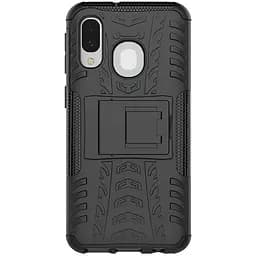 Чохол-накладка Toto Dazzle Kickstand 2 in 1 Case Samsung Galaxy A40 Black