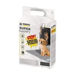 Одноразовые пеленки для собак с активированным углем 57 x 84 см Croci Super nappy 60 шт/уп