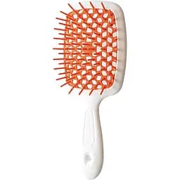 Щітка для волосся Janeke Superbrush, білий з оранжевим