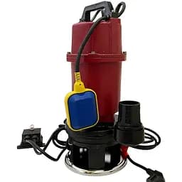 Насос фекальний з ріжучим механізмом Optima WQ15-15QG 1.5 кВт червоний