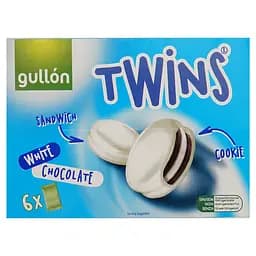 Печенье-сэндвич Gullon Twins в белом шоколаде 252 г
