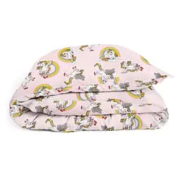 Комплект постільної білизни Cosas Rainbow unicorn CS1 Підлітковий рожевий (UnicornRainbowRose_Summer_155) - мініатюра 4
