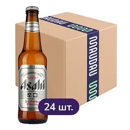 Упаковка пива Asahi Super Dry світле 5.2% 7.92 л (0.33 л x 24 шт.)