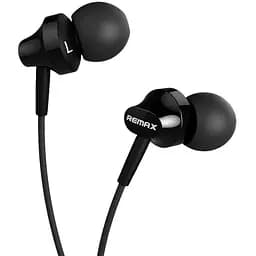 Дротові навушники Remax RM-501 3.5 mm 1.2 м вакумні з мікрофоном Black (00000000566)