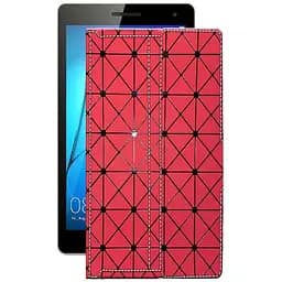 Чохол StatusCASE з екошкіри для планшету Huawei MediaPad T3 8.0 Червоний ромб