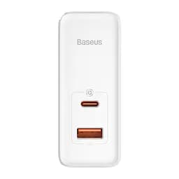 Адаптер мережевий Baseus Type-C to Typc-C cable GaN5 Pro Fast Charger 1USB і 1Type-C 100W білий