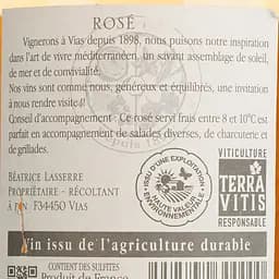Вино Tour Des Pins Terre de Garrigue Pays D'oc IGP, рожеве, сухе, 0,75 л - мініатюра 5