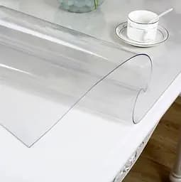 М'яке скло Прозора силіконова скатертина на стіл Soft Glass Захист для меблів 3.6х1.0 м Товщина 1.5 мм - мініатюра 3