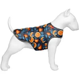 Курточка-накидка для собак Waudog Clothes, малюнок "Апельсини", L, А 41 см, B 58-70 см, С 42-52 см