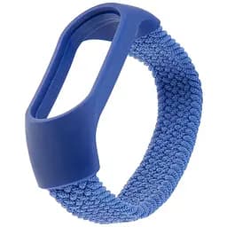 Ремешок Braided Buckle Solo Loop Mi Band 3/4/5/6/7 Navy Синий