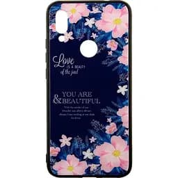 Чохол-накладка Toto Glass Fashionable Case Xiaomi Redmi 7 Flower Blue
