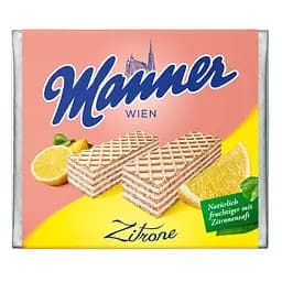 Вафли Manner Zitrone с лимонным кремом 75 г