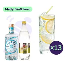 Коктейль Malfy Gin&Tonic (набір інгредієнтів) х13 на основі Malfy Originale