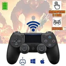Джойстик PlayStation DualShock 4 PS4 Wireless Controller геймпад Black - мініатюра 3
