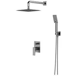 Душова система прихованого монтажу Omnires Parma nickel SYSPM21IN, Нікель