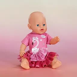 Одяг для ляльки Baby Born Сукня з фламінго 43 см (839423) - мініатюра 5