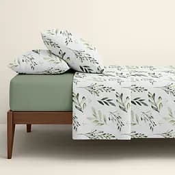 Комплект постільної білизни Cosas Olive mood CS5 Двоспальний оливковий (OliveMood_El160x30-109Meditative_180) - мініатюра 16