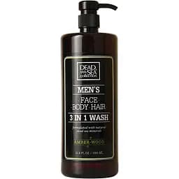 Гель для душу чоловічий Dead Sea Collection Amber Wood 3 в 1, 1000 мл