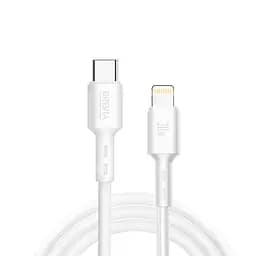 Кабель Brevia Type-C to Lightning 30W 1 м, білий ZIP (51100WCLZ1)