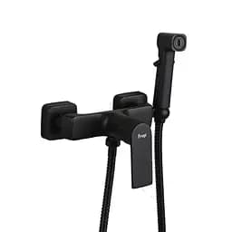 Змішувач для гігієнічного душу зовнішнього монтажу 150 мм Frap F2071-6, Чорний матовий