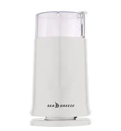 Кофемолка Sea Breeze SB-083 машинка для помола кофе маленькая 60 г нержавеющая сталь 200 Вт Белый