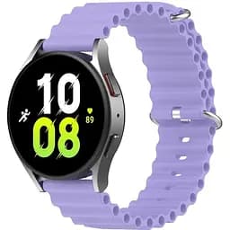 Ремінець для Samsung Galaxy Watch 6 40mm 6 44mm - фіолетовий ширина кріплення 20мм силікон Watchbands Hump (W21-8WB96945126)