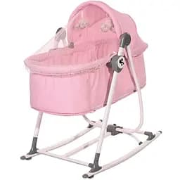 Ліжечко-гойдалка 3 в 1 Lorelli Alicante, рожевий (24822)
