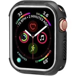 Силіконовий захисний корпус Primo для Apple Watch 44 мм Black/White