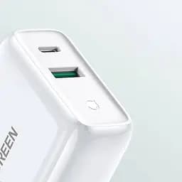 Мережевий зарядний пристрій UGREEN CD170 38W USB-C Wall Charger EU (White) (UGR-60468) (UGR-60468) - мініатюра 5