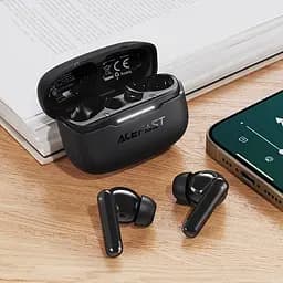 Навушники TWS Acefast W5 hybrid noise reduction black - мініатюра 6