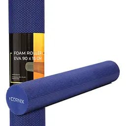 Масажний ролик Cornix EVA+ 90 x 15 см (валик, ролер) XR-0314 Navy Blue