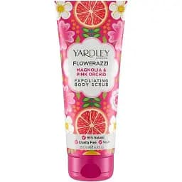 Скраб для тела Yardley London Flowerazzi Magnolia&Pink Orchid Exfoliating Body Scrub, 200 мл