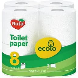 Туалетная бумага Ruta Ecolo 2 слоя 8 рулонов (4820202891093)