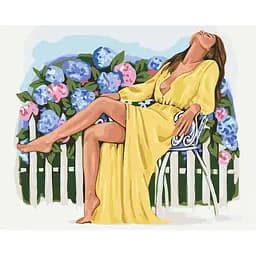 Картина за номерами Brushme Квітучий спокій Alla Berezovska