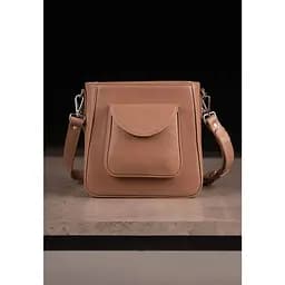 Жіноча шкіряна сумка Stella карамель краст