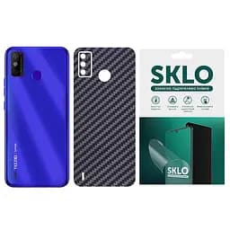 Захисна гідрогелева плівка SKLO Back (тил) Carbon для TECNO Spark 8P Чорний Чорний