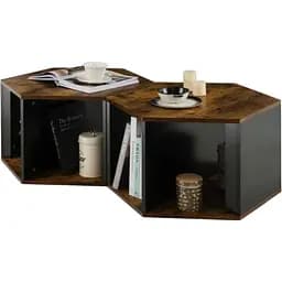 Комплект журнальных столиков Costway Neka шестиугольный