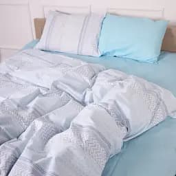 Пододеяльник MirSon Бязь 17-4834 Clarissa 110 x 140 см голубой (2200009576218)