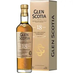 Виски Glen Scotia 18 yo Campbeltown Single Malt Scotch Whisky 46% 0.7 л в подарочной упаковке