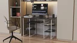 Комп'ютерний стіл Ferrum-decor Скай 75x140x70 білий ДСП Дуб Артізан 16мм (FRD-101114) - мініатюра 5