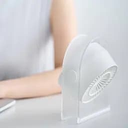 Портативний вентилятор WIWU WI-FS07 Snow desktop fan White - мініатюра 4